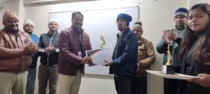 Certificate distribution of Python Programming Project Training for BCA students by Limat-Soft Solution Pvt. Ltd.
