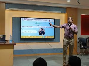 Session on "Roles of digital platforms in the current startup ecosystem" Delivered by Mr. Gaurav Srivastava.